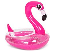 JOYIN gonfiabile flamingo piscina galleggiante con glitters, tubi per floating, fun beach floaties, giocattoli piscina, decorazioni della festa estiva per i bambini (37.5” x 32.25” x 37”)