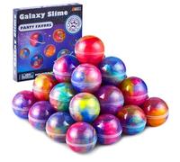 JOYIN Kit di melma per bomboniere, confezione da 36 bomboniere Galaxy Slime Ball - elastico, non appiccicoso, senza disordine, antistress e sicuro per ragazze e ragazzi