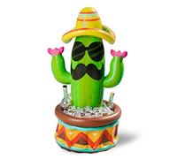 JOYIN Raffreddatore gonfiabile per cactus da 109,2 cm, con cappello Sombrero per Fiesta, Cinco de Mayo, accessori per feste gonfiabili, decorazione per feste in piscina