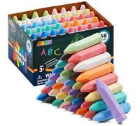 JOYIN Set di 48 gessetti a forma di cono lavabili, atossici, per giochi artistici, colorati, per esterni, lavabili, per giochi estivi all'aperto e disegni su lavagne