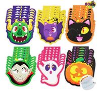 JOYIN Set di 60 mini quaderni di Halloween in 6 disegni, personaggi spettrali di Halloween, mini taccuini per bambini, ragazzi e ragazze, bomboniere, dolcetti o dolcetti