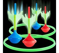 JOYIN Set di freccette da giardino per bambini e adulti - Giochi da giardino che si illuminano al buio per adulti e famiglie,giochi da campeggio, giochi da giardino all'aperto