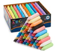 JOYIN Set di gessetti per marciapiedi lavabili a forma di cono, gesso stradale colorati atossici per bambini, giochi con gessetti da giardino, grandi gessetti da strada, 12 colori, 144 pezzi