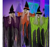 JOYIN strega da appendere con braccia pieghevoli, confezione da 3 pezzi, 90 cm