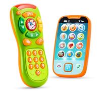 JOYIN Telefono giocattolo per bambini, telecomando e smartphone con musica, giocattoli musicali per l'apprendimento per neonati, bambini, ragazzi o ragazze, regali di compleanno e di Natale