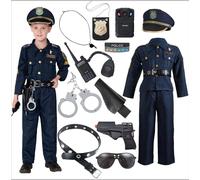 JOYIN Toy Deluxe Costume da Agente di Polizia e Set di Giochi di Ruolo per Bambini per Halloween