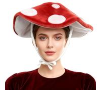 Joyincoser Cappello da fungo, costume con orecchie da elfo, occhiali da fungo, accessori per cosplay, cappello leggero per donne, regalo divertente (cappello)