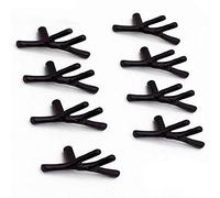 Joyindecor Confezione da 8 pomelli antichi per armadietti, in lega di zinco, stile vintage, rustico, per cassetti, per casali, cabine, case di montagna, credenze, credenze, guardaroba, (nero)