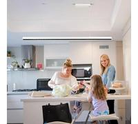 JOYINLED 36W Lampada a sospensione LED nera: 4000K, per ufficio/sala da pranzo/casa, con scansione manuale e 3 colori, alluminio regolabile