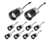 JOYINLED Confezione da 10 mini faretti LED da incasso a soffitto, 3 W, kit nero per Cree Led 3000 K + driver foro aperto 28 mm