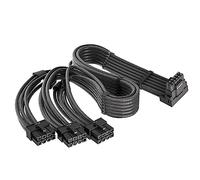 JOYJOM 12VHPWR Adattatore ad angolo retto a 90 gradi per GPU Corsair 12VHPWR 16AWG 600W PCIE 5.0 12+4 16 pin per GPU RTX 4090 4080 3090TI 4070Ti, 3X 8 pin SOLO per alimentatore modulare Corsair (tipo