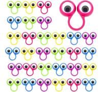 JoyJoyful Regalo di compleanno per bambini 6 7 8 9 10 11 12 anni, 50 bambole per bambini Give Aways, Fidget Ring Toys per bambini adulti (colore casuale)