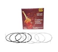 JOYKK 6 Pezzi/Set C101 Corde per Chitarra Classica Nylon Nero Fibra Placcato Argento String - Nero, Argento