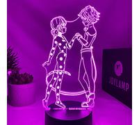 JoyLamp Ladybug e Cat Noir - 16 colori + telecomando - Miraculous - Miraculous Collection - Miraculous 3D lampada