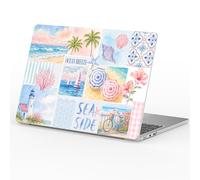 Joyland Custodia rigida in plastica compatibile con MacBook Air 15" Custodia M5 2026 M4 2025 M3 2024 M2 2023 A3448 A3241 A3114 A2941, mare, spiaggia, conchiglia