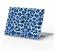 Joyland Custodia rigida in plastica compatibile con MacBook Air 15" Custodia M5 2026 M4 2025 M3 2024 M2 2023 A3448 A3241 A3114 A2941, stampa leopardata blu