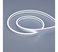 JOYLIT 24V Striscia LED Neon Bianco Freddo 6000K 5M IP67 Impermeabile 4 x 10MM Vista Laterale, Dimmerabili Luci LED 168LEDs/M 2835 SMD Flessibile Nastri LED per Decorazione