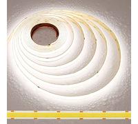 JOYLIT PRO+ Striscia LED COB 24V 5M Doppia Fila 5000K Impermeabile, CE UL 3100LM/M Alta Luminosità 25W/M CRI 95+ Illuminazione Nastri Luce, 960LEDs/M 12MM Bianco Continuous Strip LED (Solo Luci)