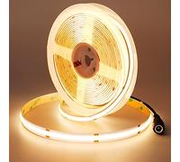 JOYLIT PRO+ Striscia LED COB 24V 5M Interno 3000K 18W/M 1900Lm/m Alta Luminosità, CE UL 480LEDs/m CRI 95+ Dimmerabile Bianco Caldo Illuminazione Funzionale Strip LED (Alimentazione Non Inclusa)
