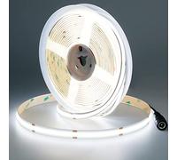 JOYLIT PRO+ Striscia LED COB 24V 5Mt Interno 6000K 18W/M 1900LM/M Alta Luminosità, CE UL 480LEDs/m CRI 95+ Dimmerabile Bianco Freddo Illuminazione Funzionale Strip LED (Alimentazione Non Inclusa)