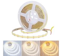 JOYLIT PRO+ Striscia LED COB CCT 24V 5M Impermebile 2700K-6500K Bianco Regolabile, CE UL 2000LM/M Alta Luminosità, 90W, CRI 92+, 640LED/M, 3PIN Continuous Strip LED Bicolore Illuminazione (Solo Luci)