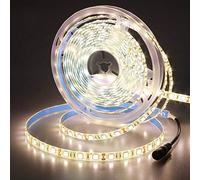 JOYLIT Striscia LED Bianco caldo 3000-3500K SMD5050 300 LEDs IP65 impermeabile 5 metri DC12V di altezza striscia di led per decorazione di armadio da cucina, camera da letto