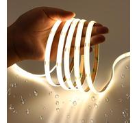 JOYLIT Striscia LED COB 12V Impermeabile IP65 6 Metri 4000K Bianca Naturale 320LEDs/M 4500LM CRI 90 Dimmerabile Adesiva Strip LED per RV, Cucina, Bagno (Senza Alimentazione)