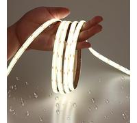 JOYLIT Striscia LED COB 12V Impermeabile IP65 6 Metri 5000K Luce Bianca 320LEDs/M 4500LM CRI 90 Dimmerabile Adesiva Strip LED per RV, Cucina, Bagno (Senza Alimentazione)