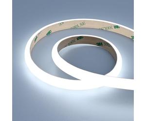 JOYLIT Striscia LED Diffusa 24V 5M 6000K Esterno, UL PRO+ 3300LM/M Alta Luminosità 26W/M CRI 90+ Strip LED, LEDs Invisibili, Bagliore Continuo, Luci per Illuminazione a Neon Bianco Freddo Dimmerabile