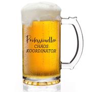 Joymaking Bicchiere da birra, regalo per chef manager, caos coordinatore, divertente regalo per boss, chef, regalo di Natale, compleanno, colleghi per uomini e donne, chef birreria, 0,5 l