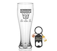 Joymaking Bicchiere da birra, regalo per il 40° compleanno, per uomo e donna, 700 ml, regalo di compleanno per uomini e donne