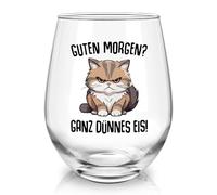 Joymaking Bicchiere da vino a forma di gatto, regalo divertente, bicchieri divertenti, bicchiere da grattare il ghiaccio nel bicchiere da vino, anti stress, 520 ml
