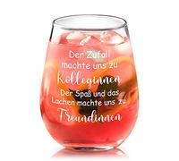 Joymaking Bicchiere da vino per colleghi - Il caso ci ha reso colleghi - 450 ml bicchiere da vino ringraziamento regalo per addio ai colleghi dipendenti per cambiare lavoro