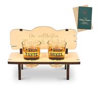 Joymaking Set di bicchieri da liquore per zia e zio - regalo per Natale