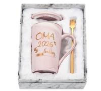Joymaking - Tazza da caffè "Oma Loading 2026", regalo per futura nonna, tazza perfetta per annunciare la gravidanza, regalo per futura nonna, 400ml Rosa