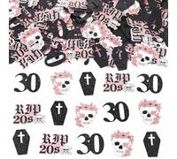 JOYMEMO 200 coriandoli Rip to My 20s, decorazioni per il 30° compleanno da donna, coriandoli a doppia faccia Death to My Twenties, decorazione da tavolo