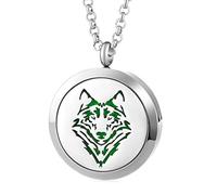 Joymiao Collier diffuseur d'huiles essentielles - Pendente in Acciaio Inossidabile 316L - Gioielli da Donna