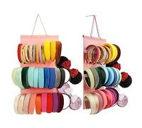 JOYMOMO Supporto per fascia da appendere per ragazze, in feltro, organizer per fascia, organizer per fascia (senza fascie) (rosa)