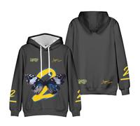 Joyner Lucas Merch ADHD 2 Farfalla Felpa con Cappuccio Manica Lunga Unisex Casual Grafica Casual Outfits Pullover, Grigio scuro, 4XL