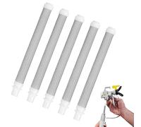 Joynine Airless Pistola A Spruzzo Elementi Filtranti da 60 mesh, per Wagner Pistola Airless Vernice Spray, Ideali per Applicazioni Nell'Industria Chimica, 5 Elementi