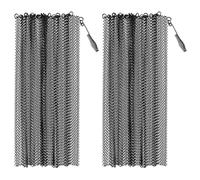 JOYOFREELY 2 Pezzi Schermo per Caminetto in Ferro con Rete, Protezione Antiscintille Facile da Installare, Design Semplice ed Elegante con Maniglie e Anelli Metallici