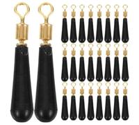 JOYOFREELY Adattatori Galleggianti Rotanti Accessori Versatili Pezzi 50 in Silicone e Metallo Resistenti per Pesca in Acqua Leggera e Salata per Attrezzature da Pesca