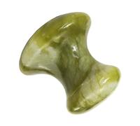 JOYOFREELY Bordi Lisci e Confortevole per Massaggio dei Meridiani per Massaggio Viso Forma Fungo in Jade Verde per Relax e Bellezza Facciale