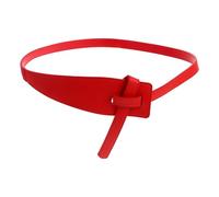 JOYOFREELY Cintura Rossa Larga in Ecopelle da Donna Cintura Pratica e Creativa per Bluse e Camicie per Vestiti Design Ampio e Comodo