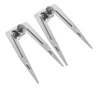 JOYOFREELY Forchette per Barbecue in Acciaio Inossidabile Set da 2 Forchetta da Cucina Versatile e Facile da Pulire per Pollo e Carne, per Campeggio e Grigliate in Famiglia