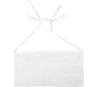 JOYOFREELY Grembiule da Cucina Mezza Vita in Cotone Poliestere Traspirante e Resistente al Colore, per Chef e Personale di Ristorazione Bianco