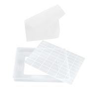 JOYOFREELY Kit 3 Pezzi Stampi per Torrone in Plastico Bianco Riutilizzabile Facile da Pulire per Preparazione Dolci Fai da Te in Cucina