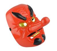 JOYOFREELY Maschera Cosplay Giapponese Tengu Rosso per Performance e Feste Design Unico e Realistico Adatta Uomo e Donna per Teatro e Carnevale