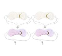 JOYOFREELY Maschera Ghiaccio Occhi per Alleviare la Stanchezza e Rilassare gli Occhi in Pvc Cristalli di Ghiaccio 4 Pezzi, Rinfrescante e Lenitiva per L'estate