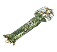 JOYOFREELY Mezuzah Decorativa per Porta con Pergamena Benedetta Protezione Religiosa e Design Elegante per Ingresso Ornamento Casa Gerusalemme